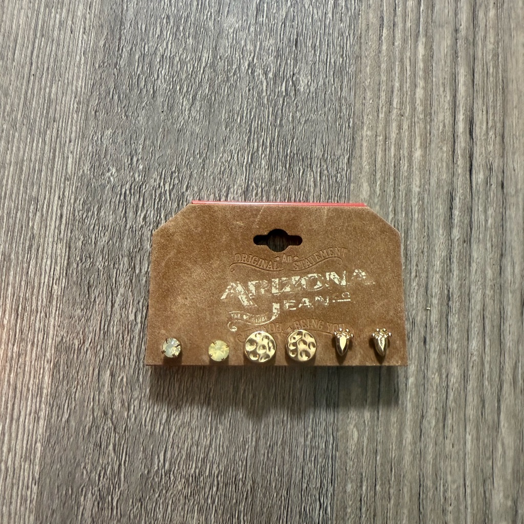 Arizona Jean Company Gold Stud Earring Collection